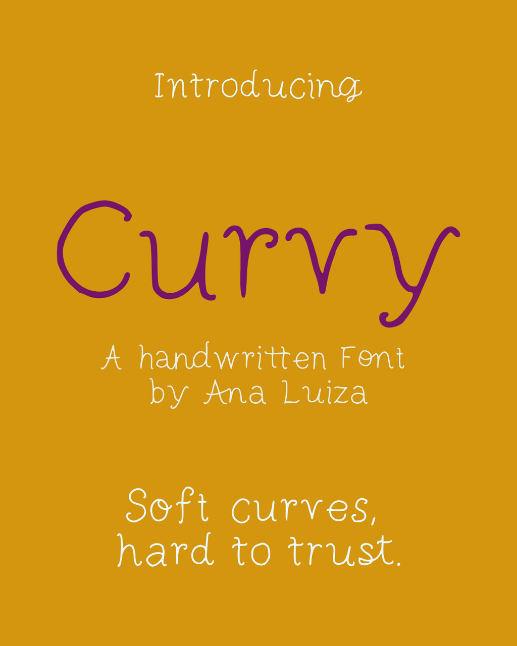 Curvy Font