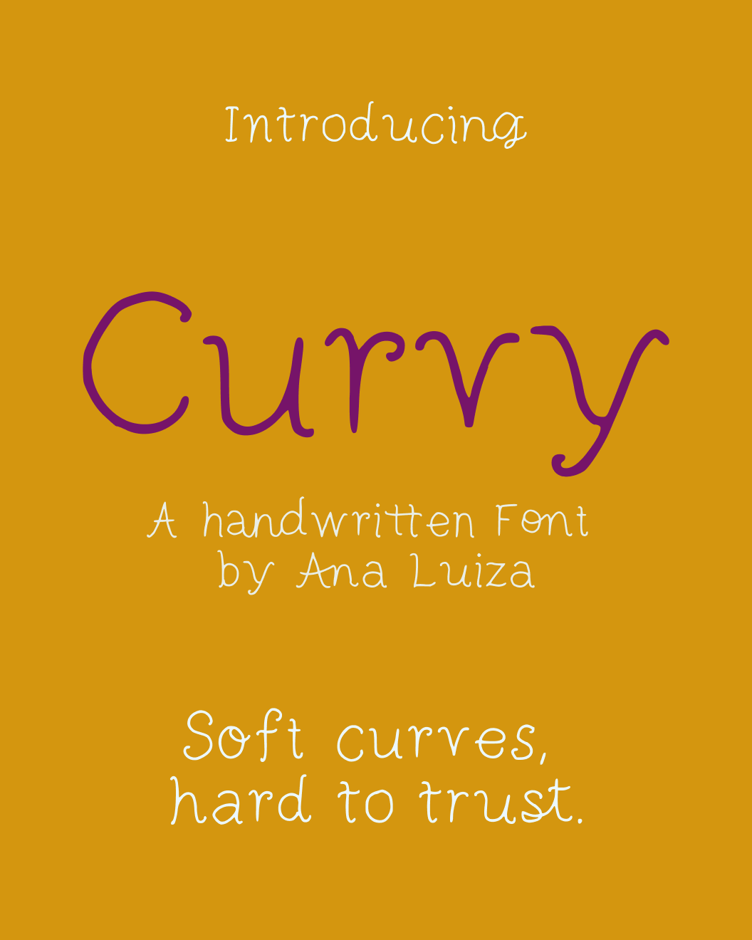 Curvy Font