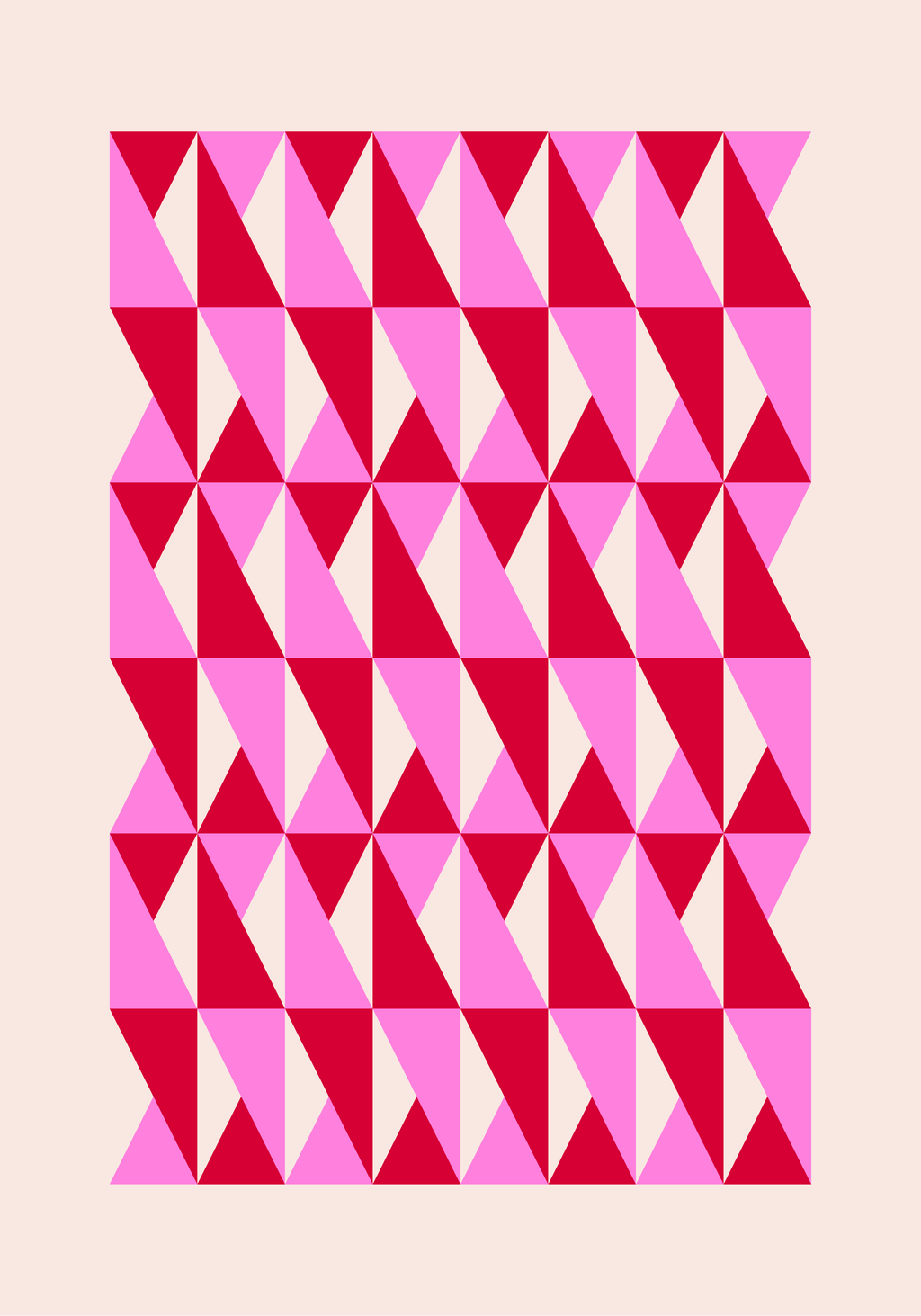 Slice and Fold (Red and Pink)